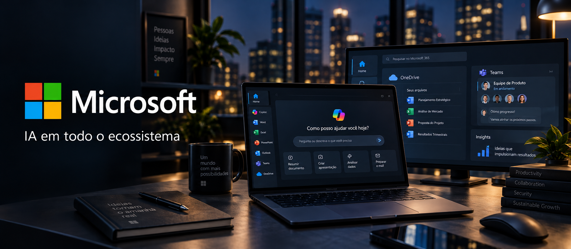 Microsoft em 2026: o que acontece quando IA entra em todo o portfólio